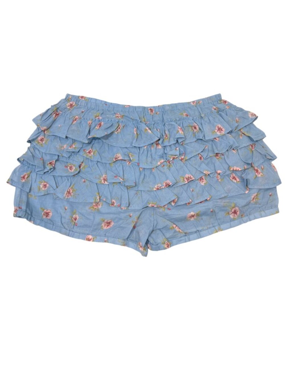 Free People Ruffle Up Bloomer Short Blue NWOT - Picture 2 of 3